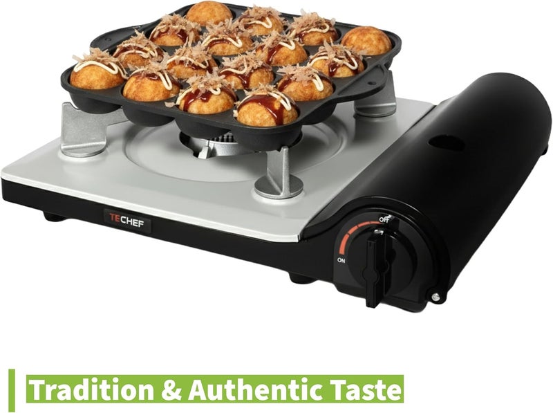 COOKKING - TAKOYAKI Nonstick Grill Pan/Cooking Plate, Made in Korea - Image 4