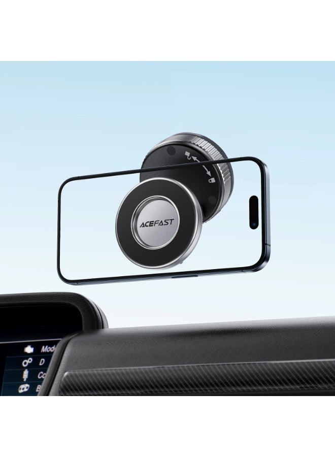 ACEFAST Manual Vacuum Suction Cup Magnetic Car Phone Holder For Iphone Samsung Hands-Free 360°Rotation Adjustable Phone Stand included magnet pad for non-magnetic phones. - Image 3