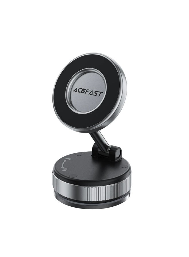 ACEFAST Manual Vacuum Suction Cup Magnetic Car Phone Holder For Iphone Samsung Hands-Free 360°Rotation Adjustable Phone Stand included magnet pad for non-magnetic phones. - Image 1