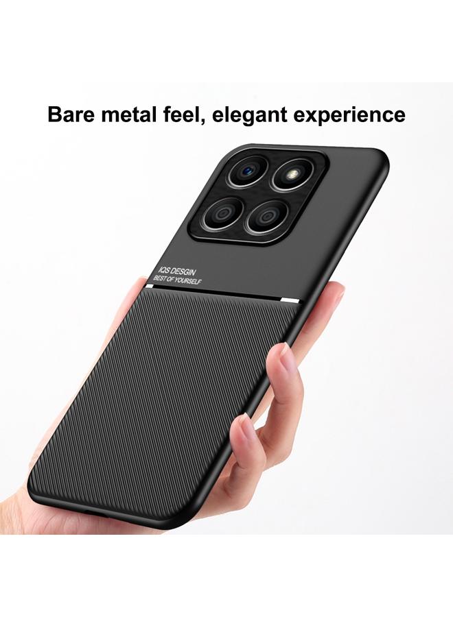 زبون جراب هاتف Honor X8b الكلاسيكي المائل والمحبب المغناطيسي PC الهجين المصنوع من مادة TPU - Image 2