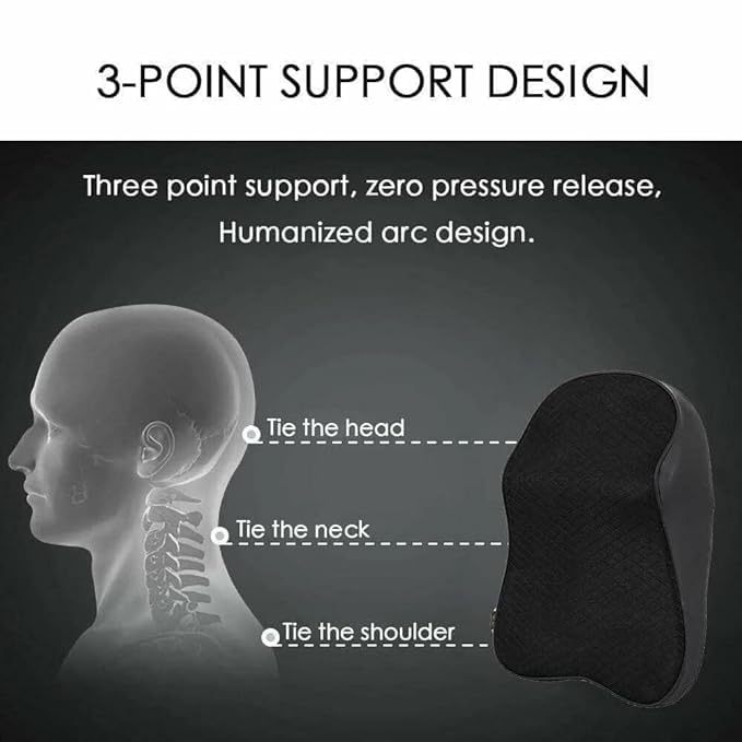 GUDDIES Car Seat Headrest Neck Rest Cushion Memory Foam Pillow Pillow with Breathable Removable Cover Comfortable Ergonomic Neck Pain ReliefSupport - Image 5