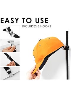 HALAMODO 8-Hook Over Door Hanger, Bag Clothes Hat Umbrella Organizer Holder Rack  - Image 2
