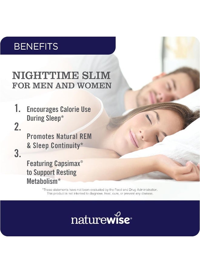NatureWise Nighttime Slim with Capsimax, 1 Month Supply - 60 Count - Image 2