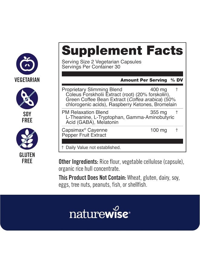 NatureWise Nighttime Slim with Capsimax, 1 Month Supply - 60 Count - Image 3