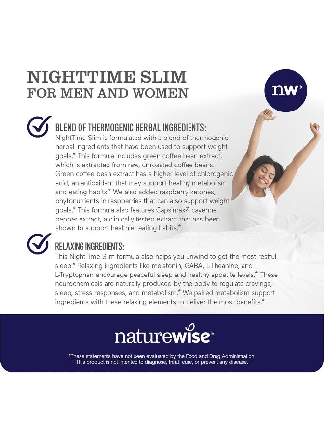 NatureWise Nighttime Slim with Capsimax, 1 Month Supply - 60 Count - Image 4
