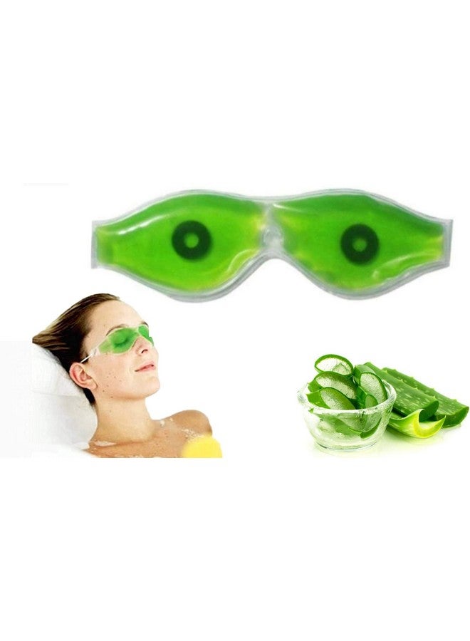 INEVER Aloe Vera Cooling Gel Sleeping Eye Mask for Eye Patches Remove Dark Circles Fatigue Cool Eyes Patch Pads Eye Care (pack of 1) - Image 1