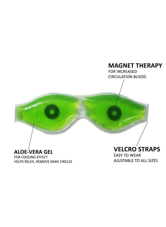 INEVER Aloe Vera Cooling Gel Sleeping Eye Mask for Eye Patches Remove Dark Circles Fatigue Cool Eyes Patch Pads Eye Care (pack of 1) - Image 4