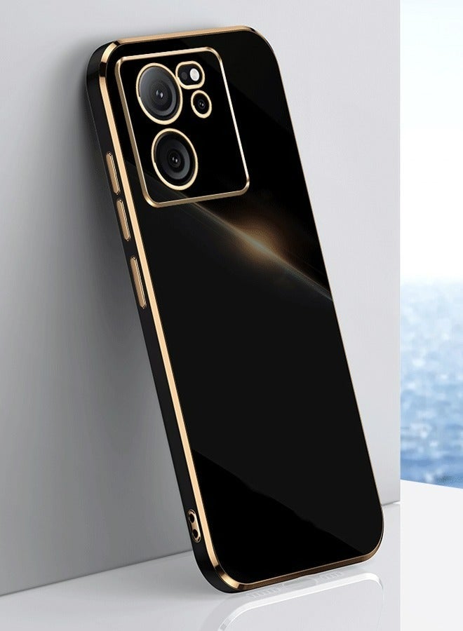 Mobile Phone Case Cover for Xiaomi 13T/13T Pro, Luxury Plating Soft Back Cover, Raised Full Camera Protection - Image 1