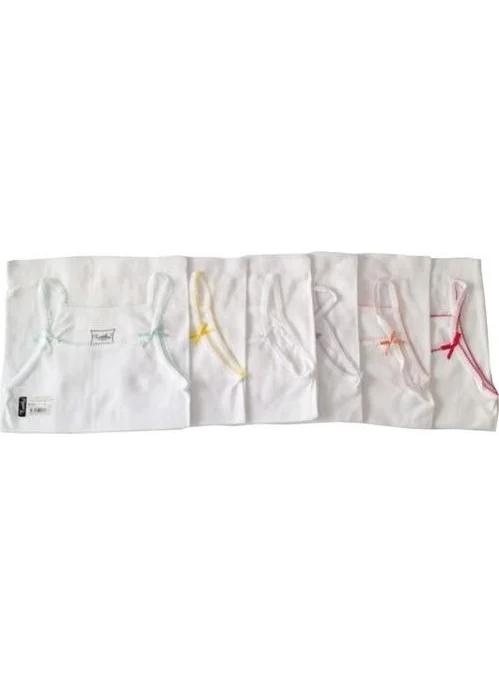Tutku Passion Passion 0165 Girls Rope Strap Embroidered Undershirt 3 Pieces
