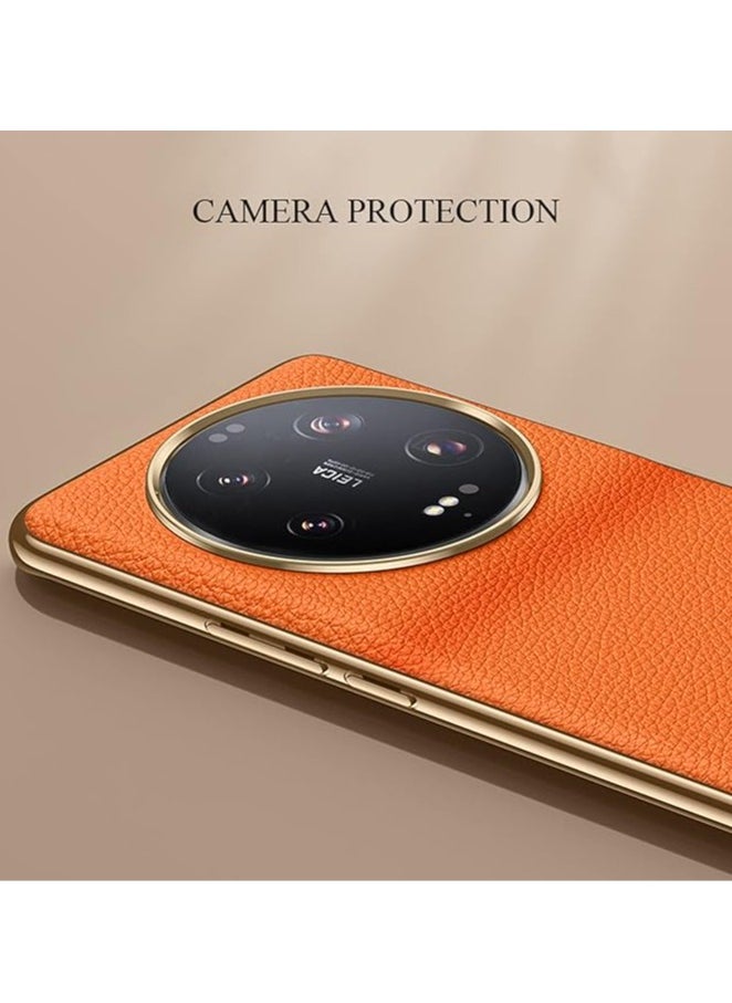 جنرال لاسعة جلدية لـ Xiaomi Mi 13 Ultra مع حماية فاخرة مطلية للكاميرا، وبناء من السيليكون الناعم TPU المقاوم للخدوش والصدمات. تتوافق هذه الحافظة مع حالة Xiaomi Mi 13 Ultra.  - Image 3