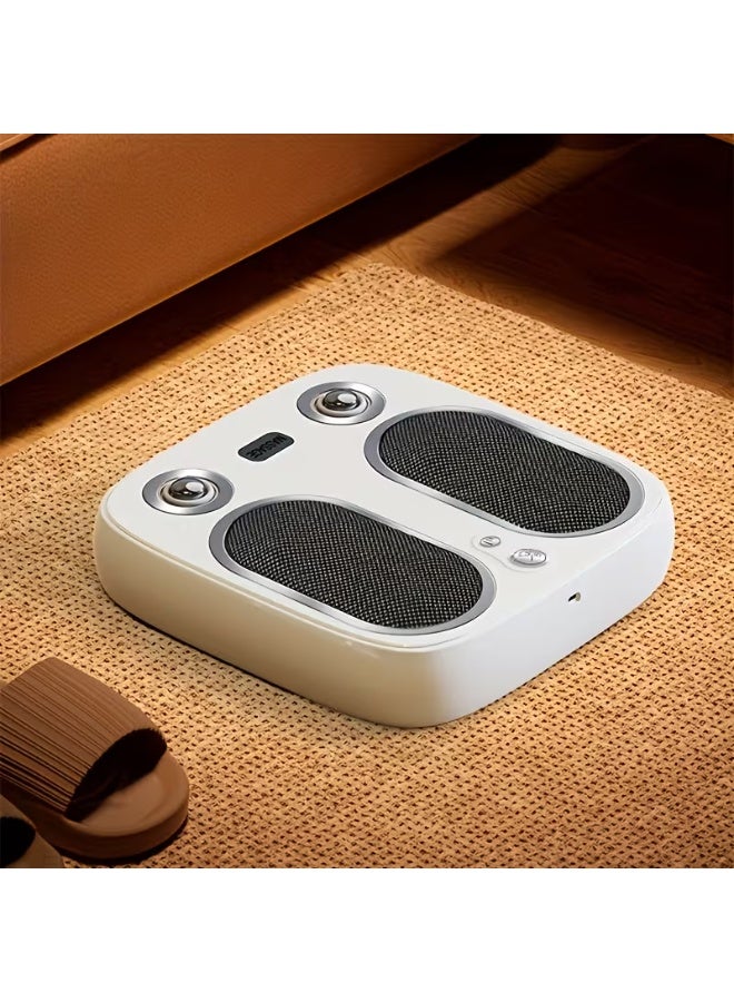 BlueFire Foot Massager Machine with Heat, Kneading & Vibration | Rechargeable Electric Foot and Leg Massager with 6mm Deep Massage Heads, Adjustable Intensity, Low-Noise Compact Design for Home, Office & Relaxation - Image 1