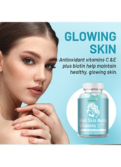 Daynee 60 Gummies Vegan Hair Skin Nails Vitamins，Collagen Peptides Vitamin C Sodium， promotes smooth skin and replenishes lost collagen  - Image 3