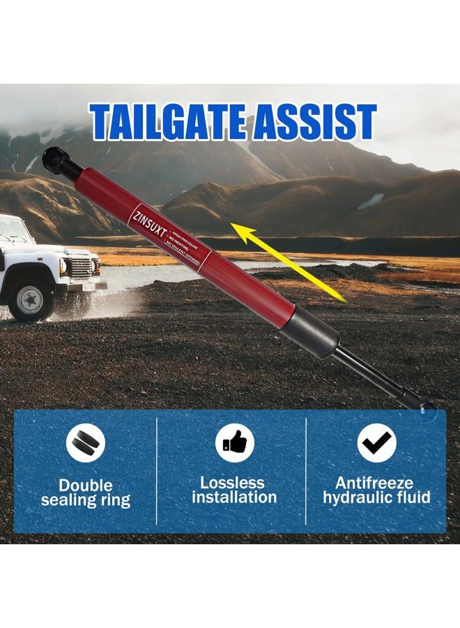 ZINSUXT مساعد باب الصندوق لسيارة فورد F150 2015-2023، مساعد رفع باب الصندوق لشاحنة البيك أب، ممتص صدمات باب الصندوق يناسب فورد F-150 2015 2016 2017 2018 2019 2020 2021 2022 2023 (أحمر) - Image 3