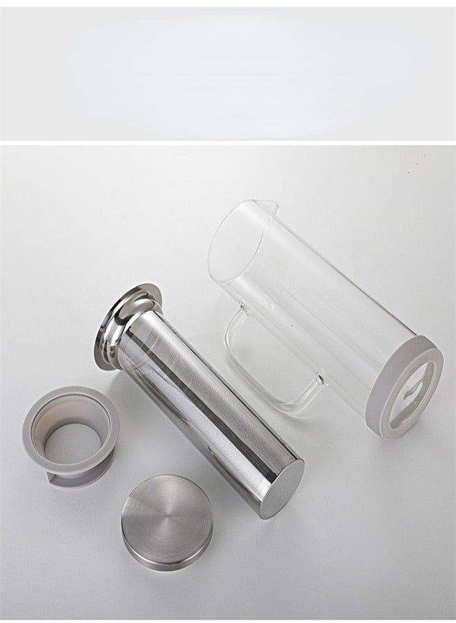 Cold Brew Coffee Maker Iced Coffee Maker Iced Tea Maker Airtight Cold Brew Pitcher Coffee Accessories Cold Brew System Cold Tea Brewing Tea Maker with Infuser - Image 4