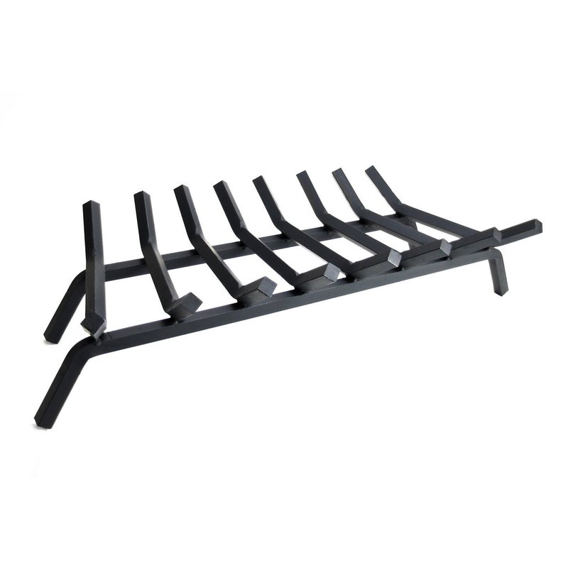Pleasant Hearth 34 Premium Solid Steel Fireplace Grates Lifetime Warranty Black 30Inch