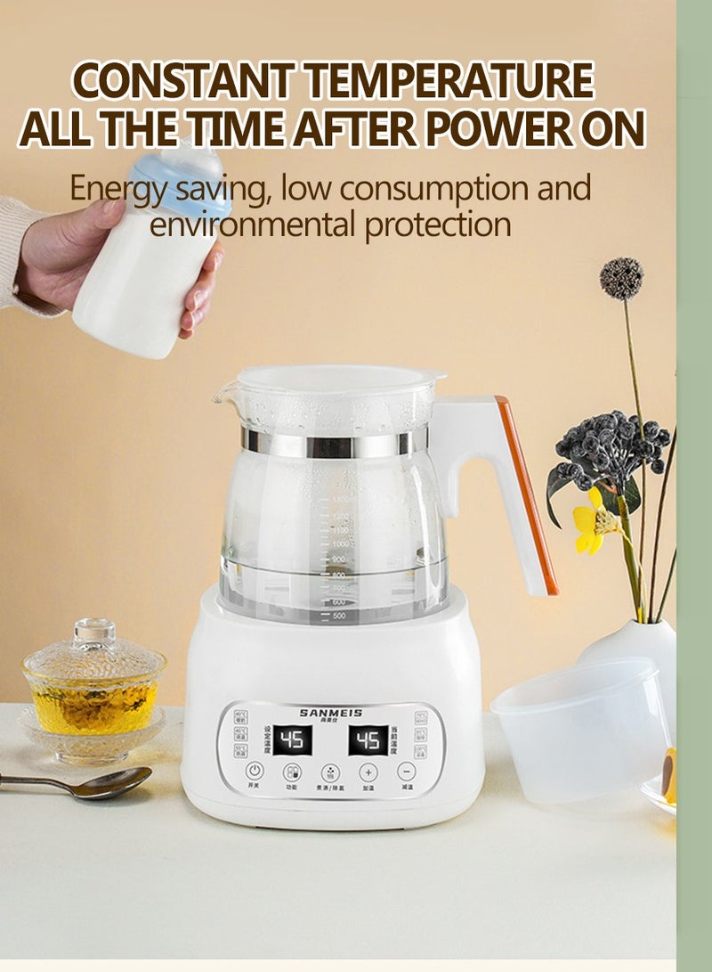 BEIRUI 1300ML Smart Milk Thermostat Glass Electric Kettle with 6 Temperature Control Presets Electric Tea Kettle for Office, Home Use - Image 4