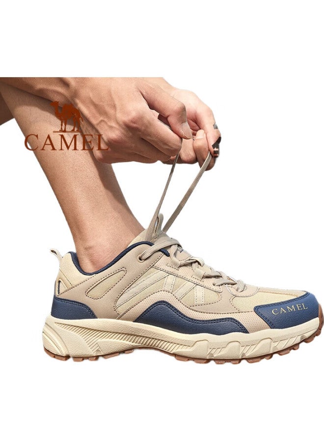 camel [Panlong] Outdoor Hiking Shoes For Men And Women, Cross-Country Running Shoes, Water-Resistant, Non-Slip Trekking Shoes, 5182, Size 44 - Image 1