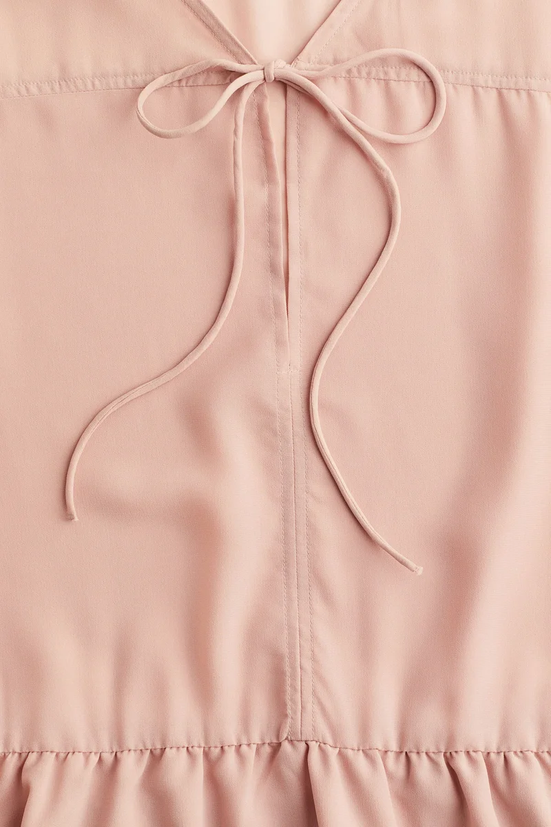 H&M Flounced chiffon blouse