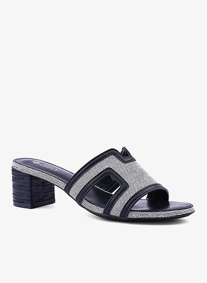 Cuple LT Grey-Black Elegant heel slippers designed for a chic look. for Women | Best Price UAE