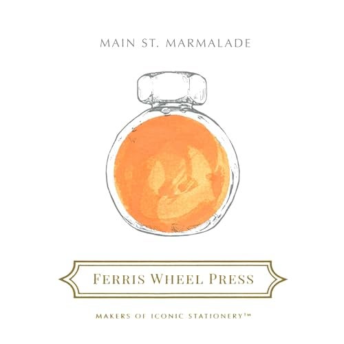 Ferris Wheel Press Ink Everyday Ink Collection Main St Marmalade Pale Orange 38ml Fountain Pen Ink Bottle - Image 3