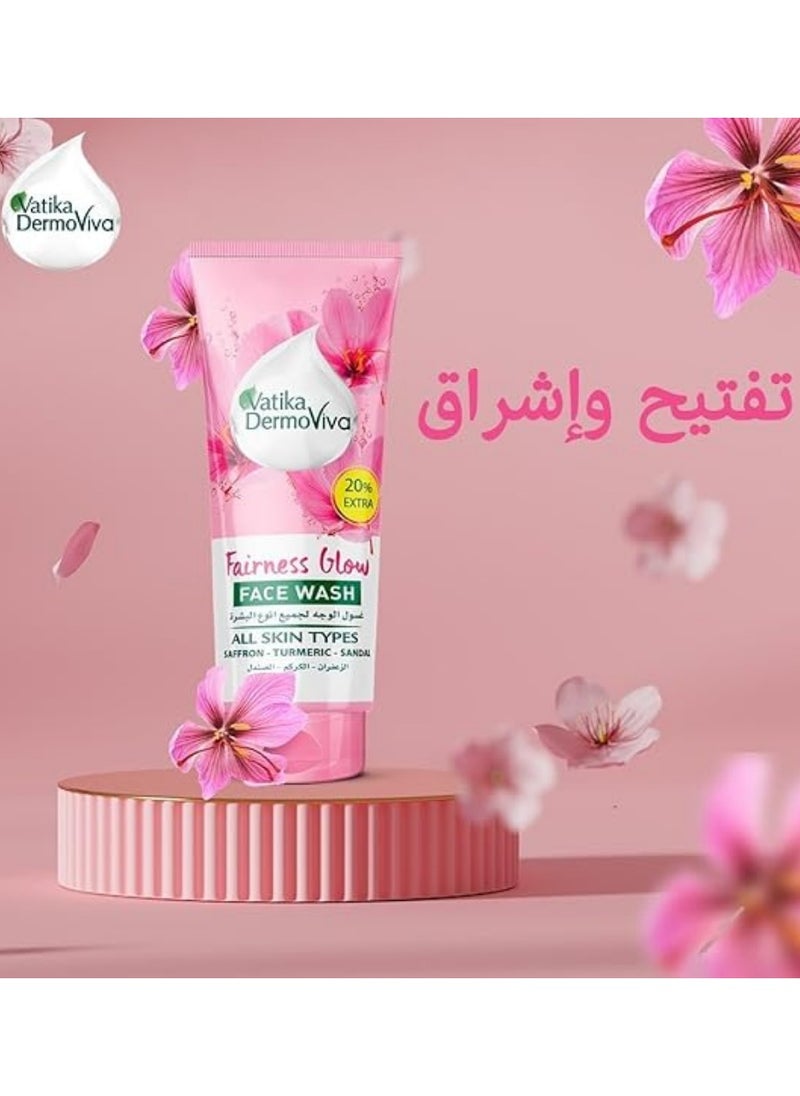 VATIKA Vatika Dermoviva Fairness Glow Face Wash  All Skin Types 185 Ml  - Image 3