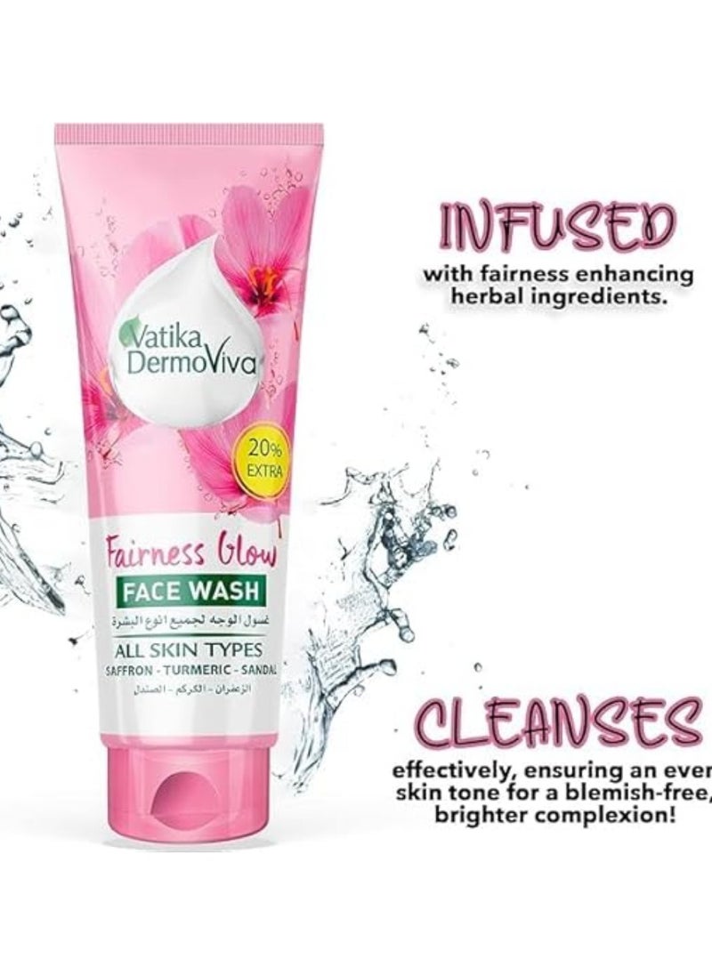 VATIKA Vatika Dermoviva Fairness Glow Face Wash  All Skin Types 185 Ml  - Image 2