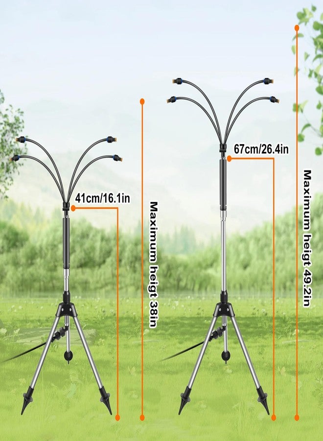 Cymuber Misters for Outside Patio,Cymuber 26.5 FT Portable Water Mister for Cooling Outdoor, Flexible Stand Misting System with Adjustable Height for BBQ, Pet Playing, Patio Cooling, Backyard Garden - Image 4