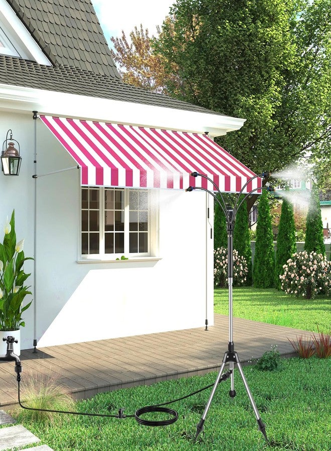 Cymuber Misters for Outside Patio,Cymuber 26.5 FT Portable Water Mister for Cooling Outdoor, Flexible Stand Misting System with Adjustable Height for BBQ, Pet Playing, Patio Cooling, Backyard Garden - Image 3