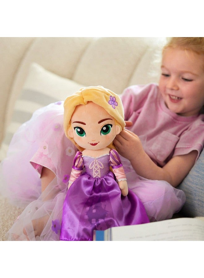 Disney store دميه أميرة من متجر ديزني الرسمي، رابونزل من فيلم تانجلد، بحجم متوسط 14 بوصة، ناعمة ومخملية مع ميزات مطرزة، ألعاب أميرات للبنات، دمى ديزني، حيوانات محشوة للبنات - Image 2