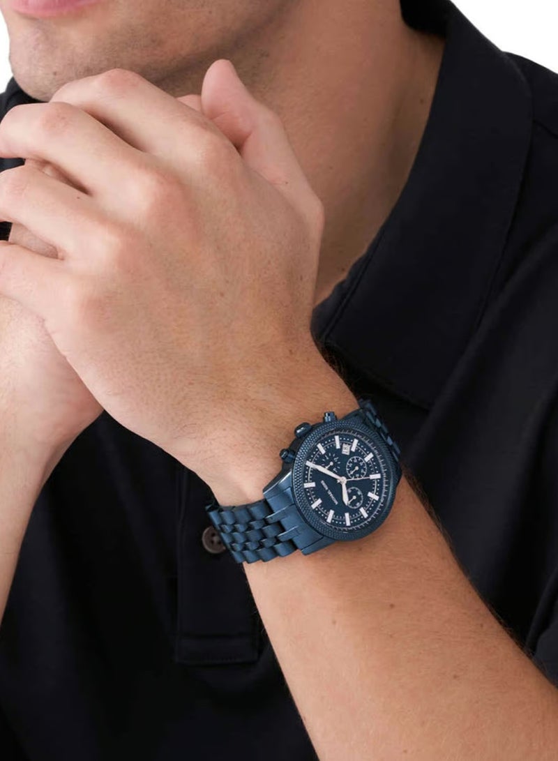 ام كي ساعة مايكل مايكل كورس MICHAEL مايكل كورس MK9088 كرونوغراف هوتون للرجال  - Image 4