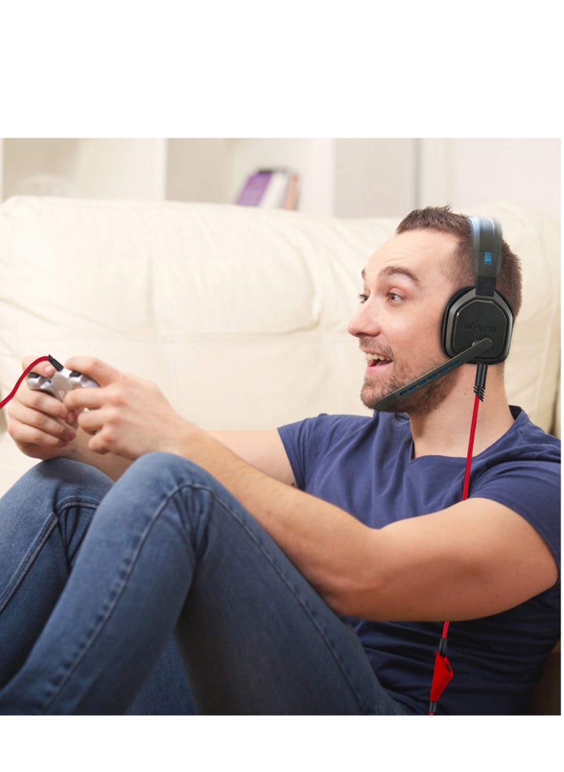 Generic - محول كابل لسماعة ألعاب لوجيتك أسترو A10 مع تحكم في الصوت، متوافق مع سماعات A40/A40TR، بطول 2م، أحمر، مثالي لوحدات التحكم Xbox One و PS4. - Image 1
