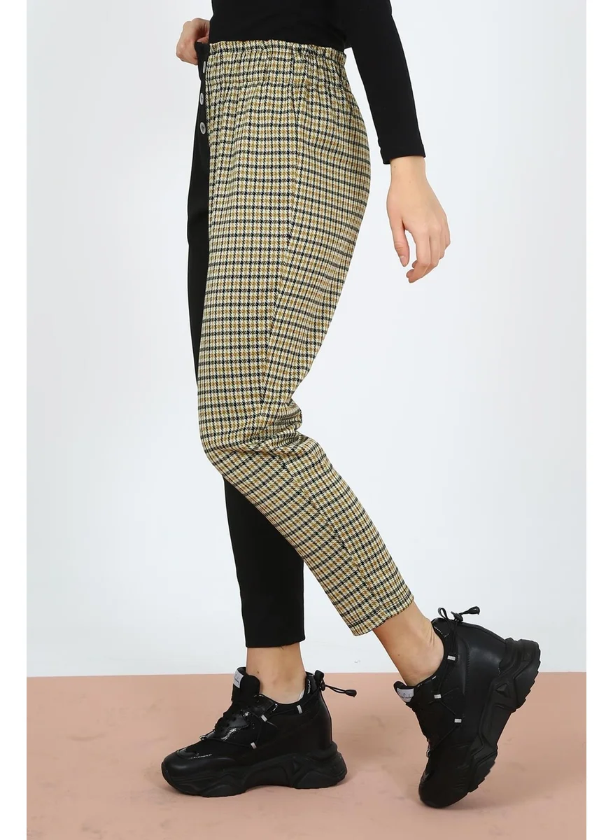 Alexander Gardi Two-Tone Elastic Waist Trousers (B21-12800)