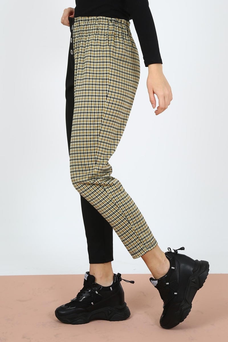 Alexander Gardi Two-Tone Elastic Waist Trousers (B21-12800)  - Image 3