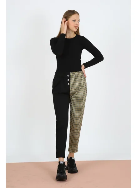 Alexander Gardi Two-Tone Elastic Waist Trousers (B21-12800)