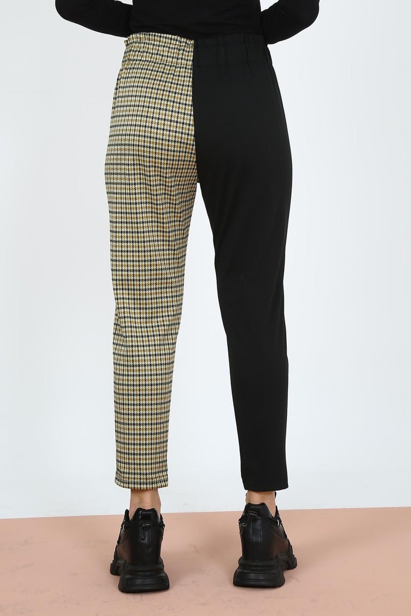 Alexander Gardi Two-Tone Elastic Waist Trousers (B21-12800)  - Image 4
