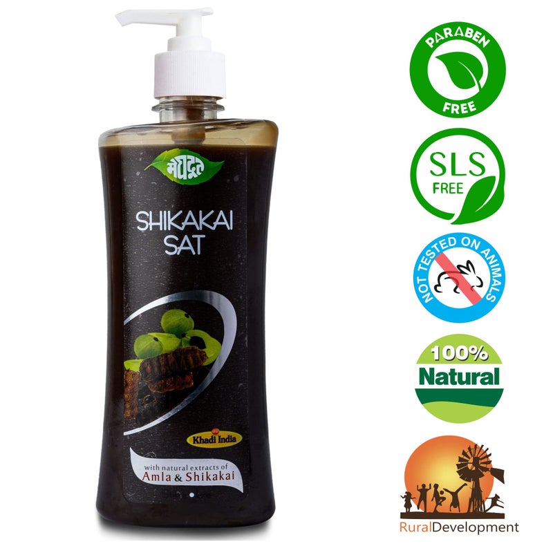 Meghdoot Ayurvedic Herbal Sunscreen lotion for Sunburn Protection and Herbal Shikakai Shampoo For Hair Growth, Hair Fall Control, Dandruff Control,Head Lice Treatment, 500ml Each (Pack of 2) - Image 3