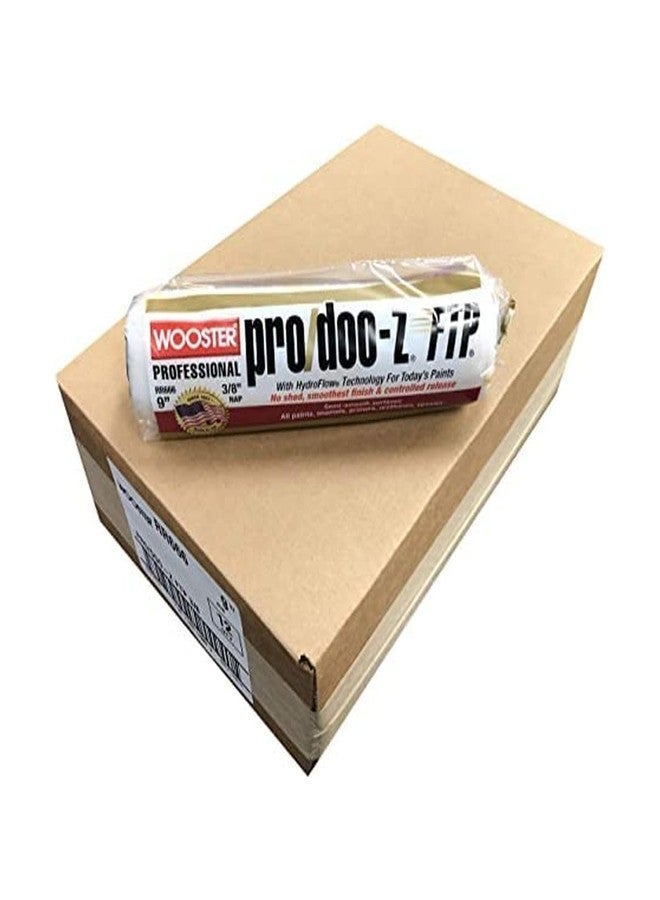 Wooster Brush RR666 9 inch Pro/Doo-Z FTP 3/8 inch Nap Roller Cover - Pack of 12 - Image 4