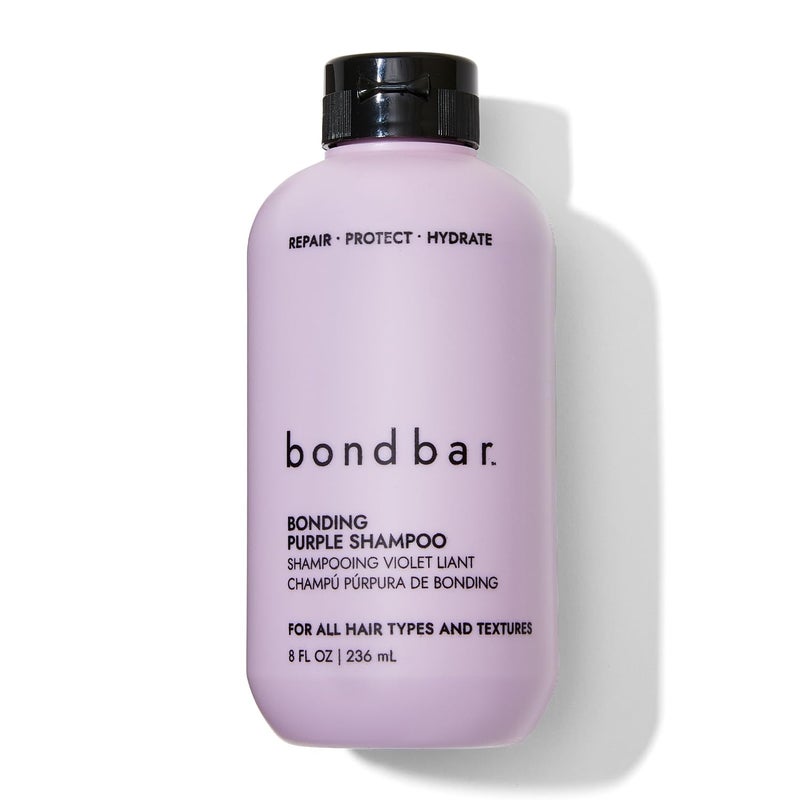 Bondbar Purple Brightening Shampoo for Blonde, Lightened & Gray Hair, Neutralizes Brassiness, Repairs, Protects, Hydrates, Vegan, CrueltyFree, 8 Fl. Oz - Image 1