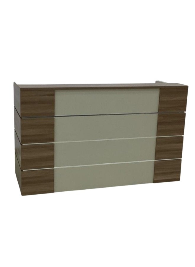 SMART HOME - Wooden reception counter, reception desk made of high-quality materials, size 180X70X110 cm - Image 1