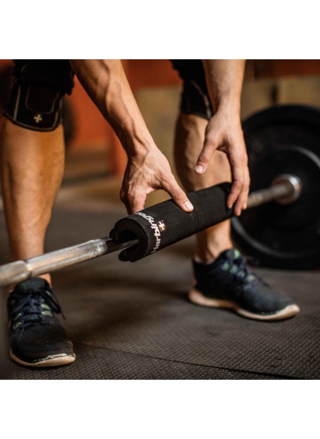 Harbinger NeoTek Foam Core Bar Pad, Standard 14" & Olympic 16" for Squats, Lunges, Hip Thrusts, Weightlifting