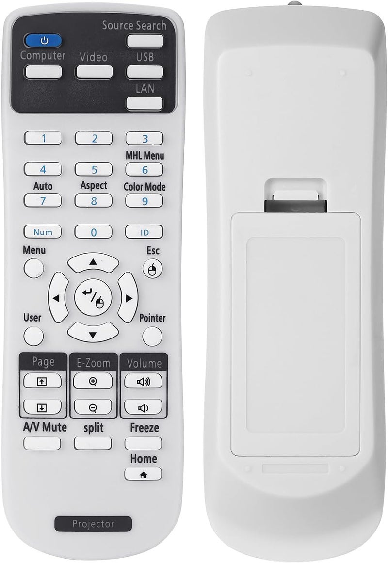 Litance جهاز التحكم عن بعد للبروجيكتور 2173589 لـ Epson BrightLink 675Wi+ 675Wi 680Wi 685Wi+ 685Wi 695Wi+ 695Wi 696Ui 710Ui Home Cinema LS100 PowerLite 670 675W 680 685W 700U (2173589) - Image 1
