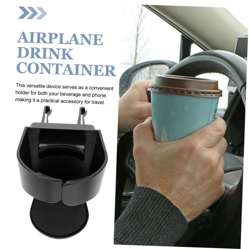 Universal Car Air Vent Cup Holder Coaster Water Bottle Holder Stylish Design Black - Image 5