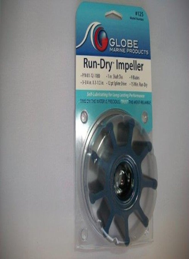 Globe Marine Run-Dry Impeller Model 125 for Jabsco 836-0001, Johnson 08-1029B-1, Sierra 18-3078, CEF 500105 & Volvo 807904 - Image 3