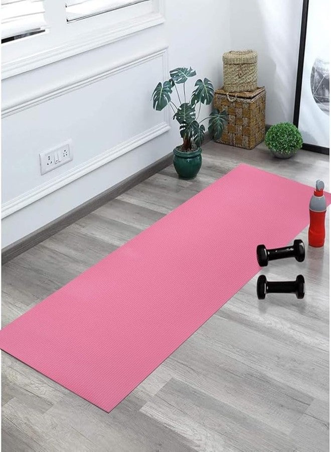 PAPERI Yoga mat for Women & Men EVA Material 6mm Anti-Slip Yoga Mat with Strap for Gym Workout|Exercise Mat For Home Gym|Yoga Mat For Gym Workout and Yoga Exercise (Red) - Image 2