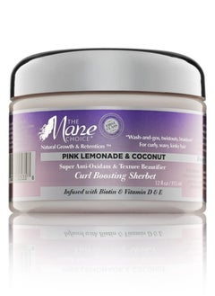 THE MANE CHOICE The Mane Choice Pink Lemonade Super Anti-Oxidant & Texture Beautifier Curl Boosting Sherbet, 12 oz  - Image 1