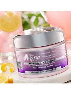 THE MANE CHOICE The Mane Choice Pink Lemonade Super Anti-Oxidant & Texture Beautifier Curl Boosting Sherbet, 12 oz  - Image 4