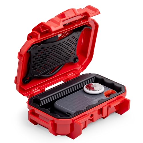 Evergreen 52 Waterproof Dry Box Protective Case - Travel Safe/Mil Spec/USA Made - for Cameras, Camping, Fishing, Hiking, Traveling, Water Sports, Knives, Survival (Red) - Image 1