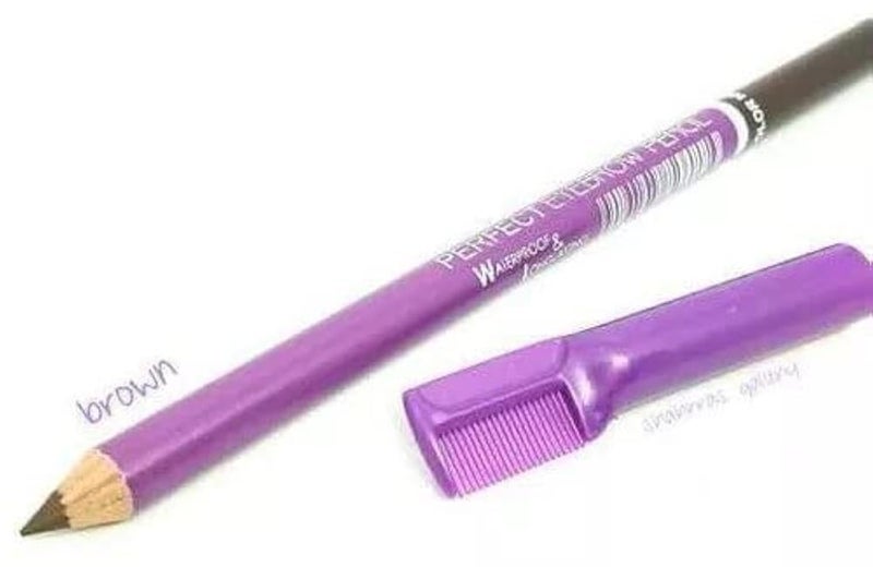 Eyebrow Pencil With Comb Brush For Brow - Light Brown - 2Pcs - Image 2