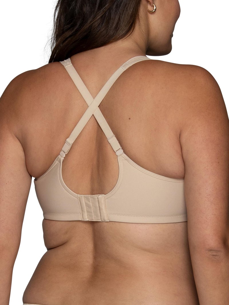 Vanity Fair Womens Medium Impact Sports For Breathable, Moisture Wicking, Padded Cups Up To Ddd Bra, Wireless - Neutral, 42C US - Image 2