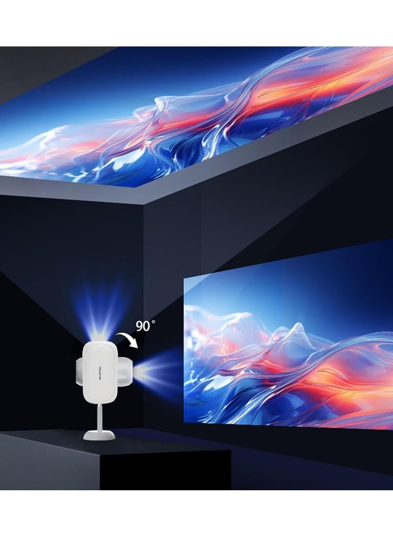 أداك جهاز عرض ذكي Adak يعمل بنظام Android 11، بدقة 6K 1080P، وواي فاي ثنائي النطاق، وبلوتوث 5.3، وشاشة مقاس 30-300 بوصة، مع حامل تلسكوبي (أحدث طراز) - Image 4